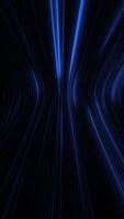 Trendy cyberpunk background with glowing blue neon digital data lights moving across the frame. Full HD, looping vertical abstract technology motion background animation. video