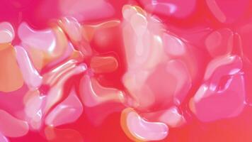 Psychedelic background with shiny morphing blob shapes. Vibrant warm colors with smooth organic liquid motion. Full HD looping animation. video