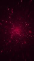 Celebration party background with shiny glowing red twinkling star particles. This glittering luxury vertical animation is full HD and a seamless loop. video