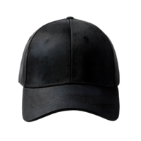 High-quality black baseball cap, perfect for branding. png