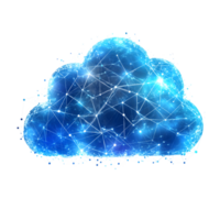 Abstract Cloud Network Visualization for Technology Concepts png