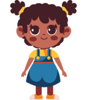 cute girl wearing spring clothes isolated png