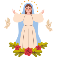 miraculous virgin statue isolated icon png