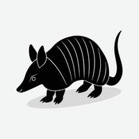 an armadillo on a white background vector