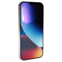 sleek smartphone with vibrant display and modern design isolated on transparency background png