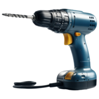 Cordless drill with drill bit, perfect for home projects isolated on transparency background png