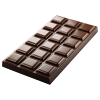 Delicious chocolate bar with smooth texture and rich flavor isolated on transparency background png
