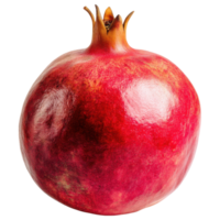 Fresh pomegranate fruit with vibrant red color isolated on transparency background png