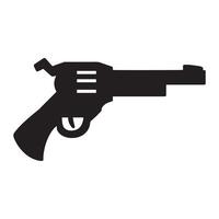 A revolver icon on a white background vector