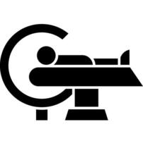 CT Scan analysis solid style vector