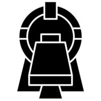 CT Scan Technology solid style vector