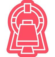 CT Scan Technology outline colour style vector