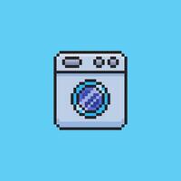 Pixel art a washing machine game asset design vector