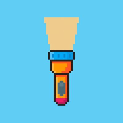 Pixel art Flashlight game asset design