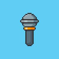 Pixel art a Microphone game asset design vector