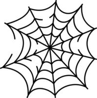 Hand drawn style icon of spiderweb vector