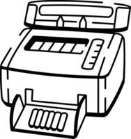 A sketchy style icon symbolizing the pcr machine vector