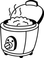 An icon of popcorn machine designed in hand drawn style vector
