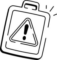 An icon depicting toxic substance designed in sketchy style vector