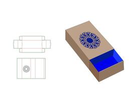 Laser pattern file, mandala Laser Cut Template in Sleeve Drawer box vector