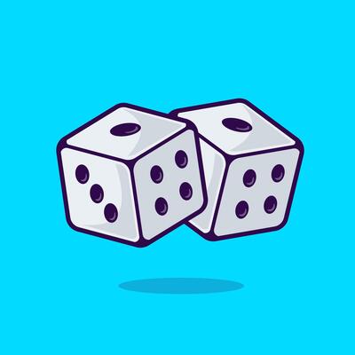 Dice Floating Cartoon