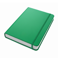 Green Notebook with Elastic Closure and Blank Pages for School Work and Note Taking png