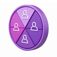Colorful Interactive Team Collaboration Circle Symbolizing Group Dynamics and Connection png