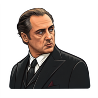 Serious Man in Suit Portrait with Transparent Background for Character Design and Branding png