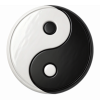 Yin Yang Symbol Concept Representing Balance Harmony Duality and Peace on Transparent Background png