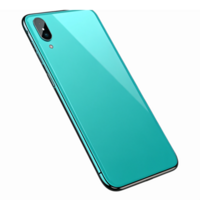 Modern Teal Smartphone 3D Render with Sleek Design and Glossy Finish with Transparent Background png