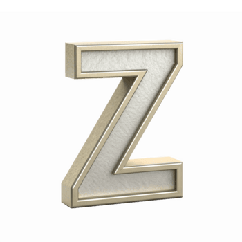 3d à moda carta z decorativo Fonte Projeto com luxuoso textura para pessoal e comercial usar png