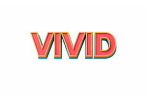 Vivid 3D Text Representation with Bold Colors and Shading for Modern Design Applications png