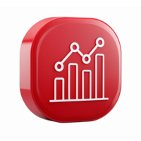 Red Graph with Trend Lines Symbolizing Data Analysis Performance Metrics png