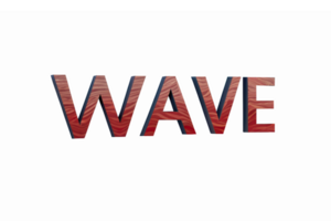 Wave Text Design in Organic Shapes with Rich Color Gradients and Transparent Background png