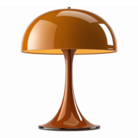 Modern Elegant Table Lamp with Glossy Finish and Unique Design on Transparent Background png