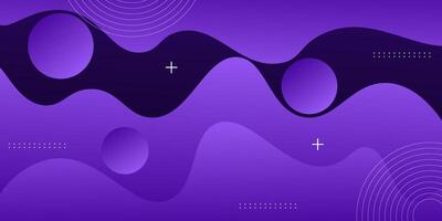 Abstract wavy purple luxury background template with circles. Futuristic background with strong pattern design. Eps10 vector