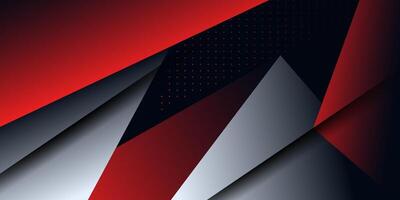 Red and gray checkered overlapping background. Simple paper cut with shadow pattern. Eps10 vector