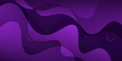 Abstract dark purple 3D wave geometric background. Wave color background with simple pattern design. Fluid shape composition. Eps10 vector