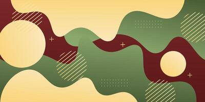 Premium colorful wavy background with soft red and green gradient colors in the background. eps10 vector