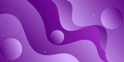 Abstract geometric 3D purple wave background. Wave color background with wave pattern design. Fluid shape composition. eps10 vector
