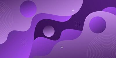 Abstract 3D purple wave background with realistic shadow pattern. Dark purple gradient color on the background. Eps10 vector