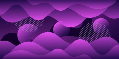 Abstract purple fluid gradient background. Colorful pattern, trendy design. Eps10 vector