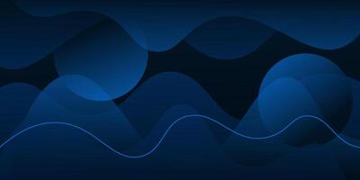Abstract dark blue shadow background. Dynamic wave shape element background pattern. eps10 vector