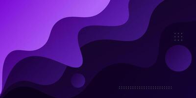 Abstract dark purple geometric 3D background. Wave color background with simple pattern design. Fluid shape composition. eps10 vector