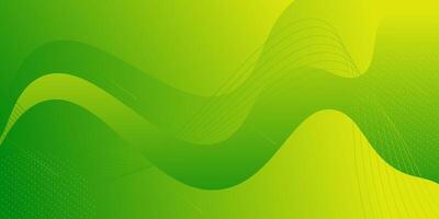 Simple wave green frame geometric business banner design. Creative banner design with curve and line shape for template. Simple horizontal banner. eps10 vector