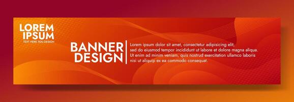 Modern banner design with a desert lagoon inspired background vector