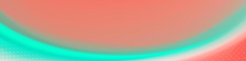 Abstract soft coral and teal wave flowing background vector