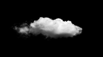 Isolated Cloud on Black A Study in Contrast and Form Minimalist Atmospheric photo