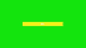 Green Screen Animated Download Progress Bar with Loading Indicator video