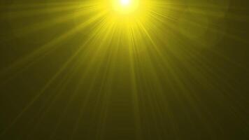Sunlight Beams and Lens Flares on Black Background with Alpha Channel Realistic Spotlight and Flash Light Effects video